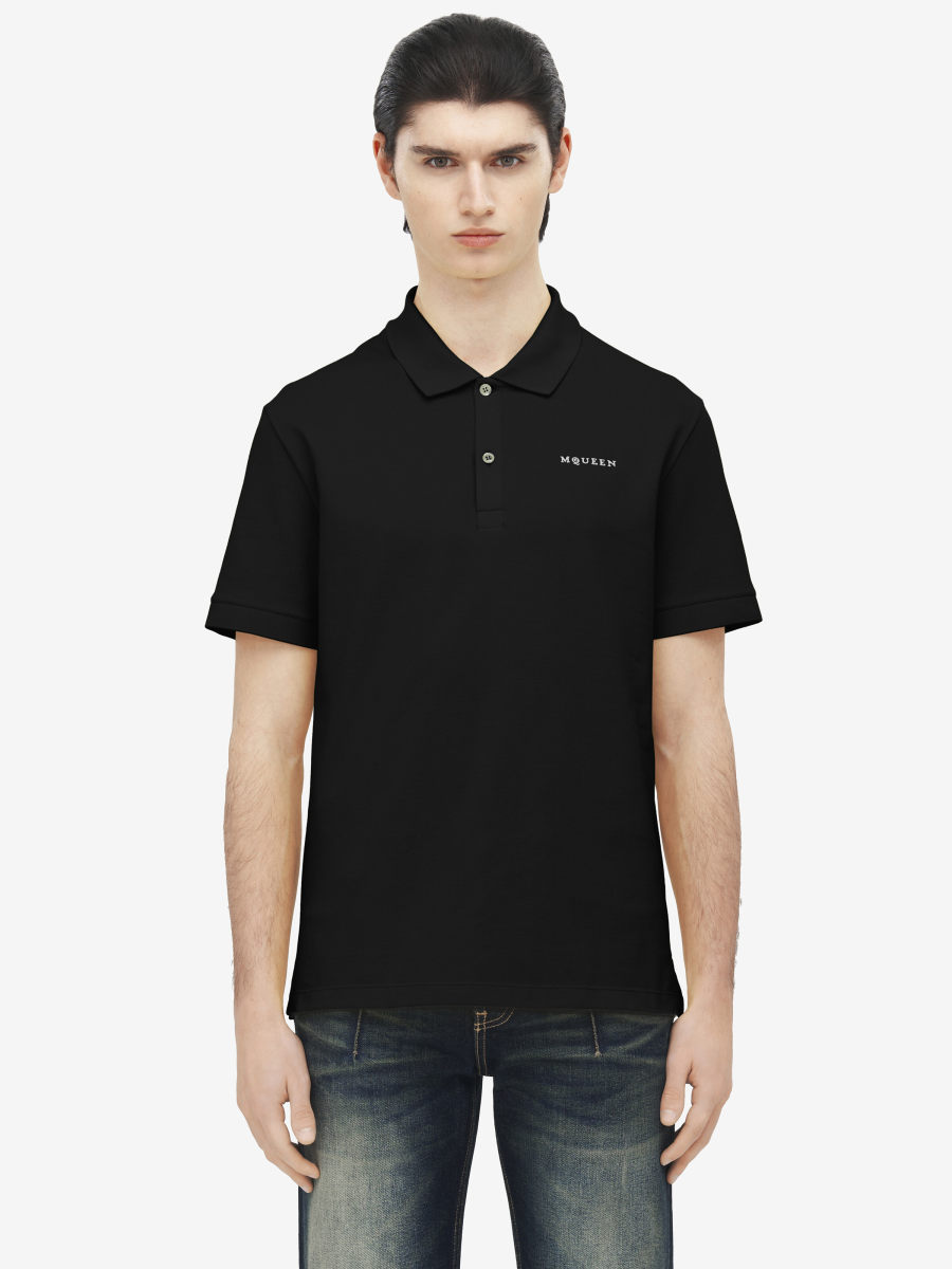 ALEXANDER MCQUEEN - McQueen Logo Polo Shirt - Item 839229QXAAK1000